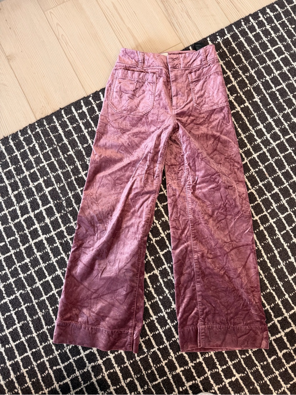 Maeve Velvet Pants in Dusty Rose